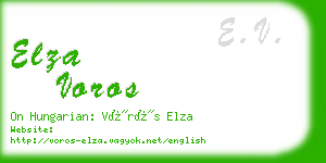 elza voros business card